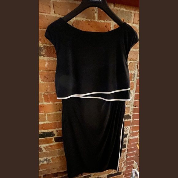 Chaps XL black stretch dress skirt dress NWOT - Picture 2 of 7